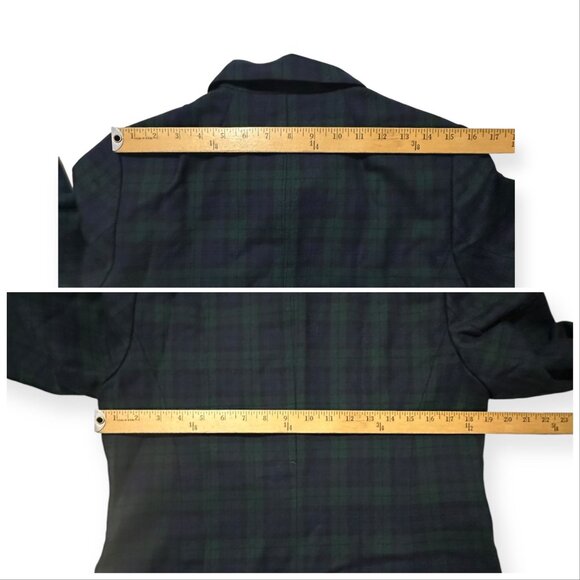 Pendleton Blackwatch Plaid Wool Blazer Jacket Women 10 NWT Virgin Wool Classic - Picture 11 of 14